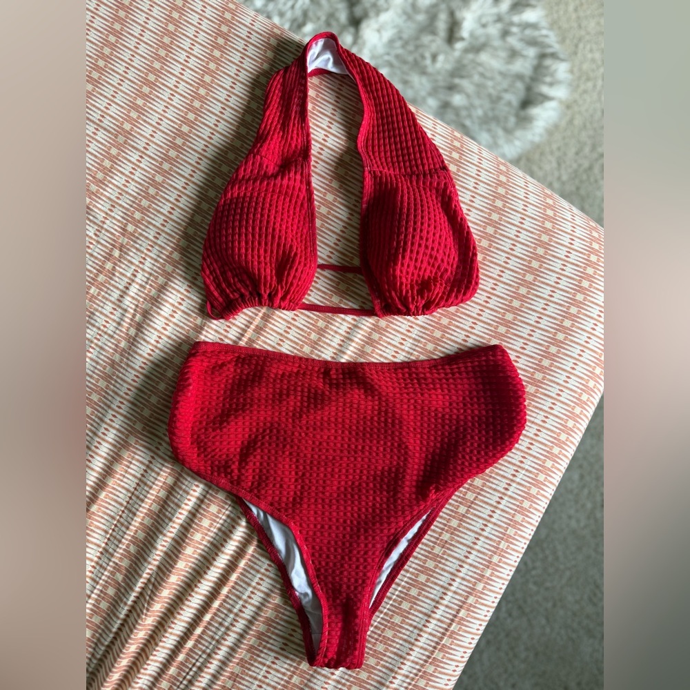 NWT Red 2-way Maternity Bikini